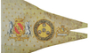 Fahnenstandarte des französischen Regiments Cattina. Um 1700 Fahnenstandarte des französischen Regiments Cattina. Um 1700